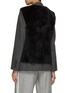 Back View - Click To Enlarge - YVES SALOMON - Sleeveless Rex Fur Gilet