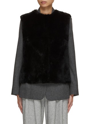 Main View - Click To Enlarge - YVES SALOMON - Sleeveless Rex Fur Gilet
