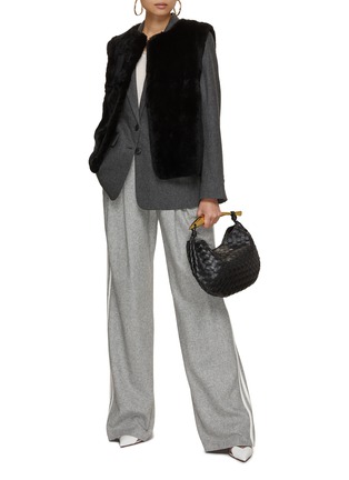 Figure View - Click To Enlarge - YVES SALOMON - Sleeveless Rex Fur Gilet