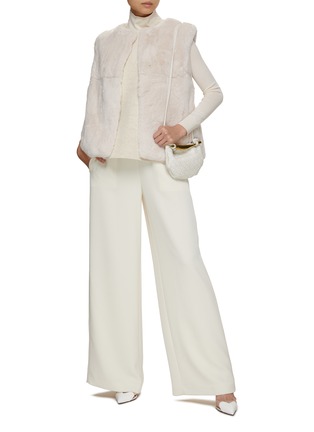 Figure View - Click To Enlarge - YVES SALOMON - Sleeveless Rex Fur Gilet