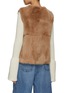 Back View - Click To Enlarge - YVES SALOMON - Sleeveless Rex Fur Gilet
