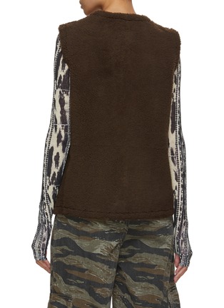 Back View - Click To Enlarge - YVES SALOMON - Curly Lamb Merino Gilet