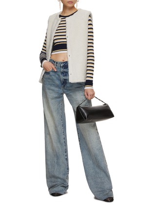 Figure View - Click To Enlarge - YVES SALOMON - Curly Lamb Merino Gilet