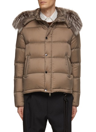 Main View - Click To Enlarge - KRUF - Detachable Racoon Trim Hood Water Repellent Down Jacket