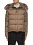 Main View - Click To Enlarge - KRUF - Detachable Racoon Trim Hood Water Repellent Down Jacket