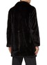 Back View - Click To Enlarge - KRUF - Mink Fur Biker Long Coat