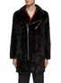 Main View - Click To Enlarge - KRUF - Mink Fur Biker Long Coat