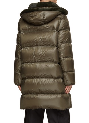 Back View - Click To Enlarge - KRUF - Water Repellent Hooded Down Coat