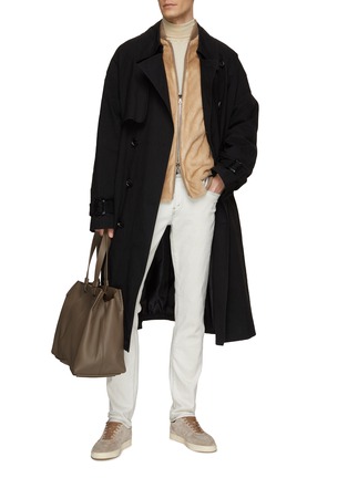 Figure View - Click To Enlarge - KRUF - Zip Up Mink Fur Bomber Jacket
