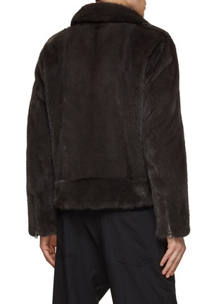 Back View - Click To Enlarge - KRUF - Mink Fur Biker Jacket