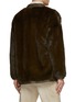 Back View - Click To Enlarge - KRUF - Leather Trim Mink Fur Kimono Jacket