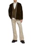 Figure View - Click To Enlarge - KRUF - Leather Trim Mink Fur Kimono Jacket