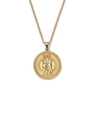 Main View - Click To Enlarge - FUTURA - Zodiac 18k Fairmined Ecological Gold Gemini Pendant Necklace