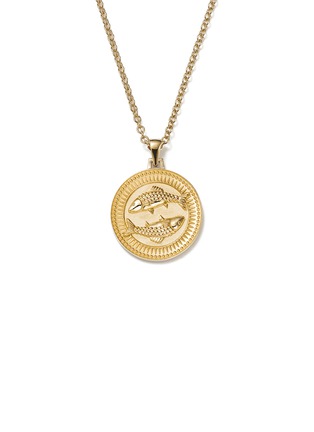 Main View - Click To Enlarge - FUTURA - Zodiac 18k Fairmined Ecological Gold Pisces Pendant Necklace