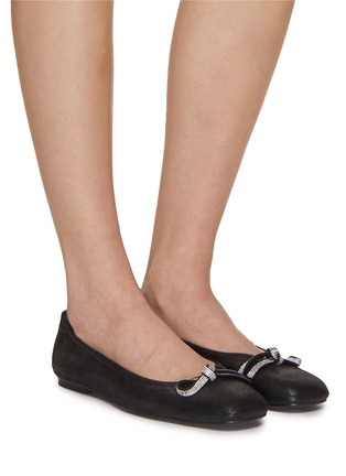 Stuart weitzman top suede ballet flats