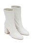 Detail View - Click To Enlarge - STUART WEITZMAN - Flareblock 85 Leather Slouchy Ankle Boots