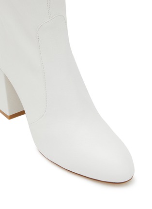 Detail View - Click To Enlarge - STUART WEITZMAN - Flareblock 85 Leather Slouchy Ankle Boots