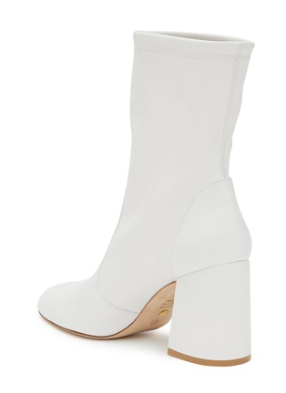  - STUART WEITZMAN - Flareblock 85 Leather Slouchy Ankle Boots