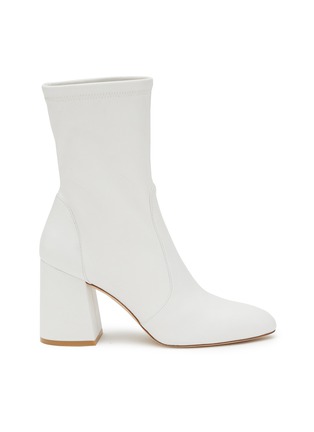 Main View - Click To Enlarge - STUART WEITZMAN - Flareblock 85 Leather Slouchy Ankle Boots