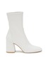 Main View - Click To Enlarge - STUART WEITZMAN - Flareblock 85 Leather Slouchy Ankle Boots