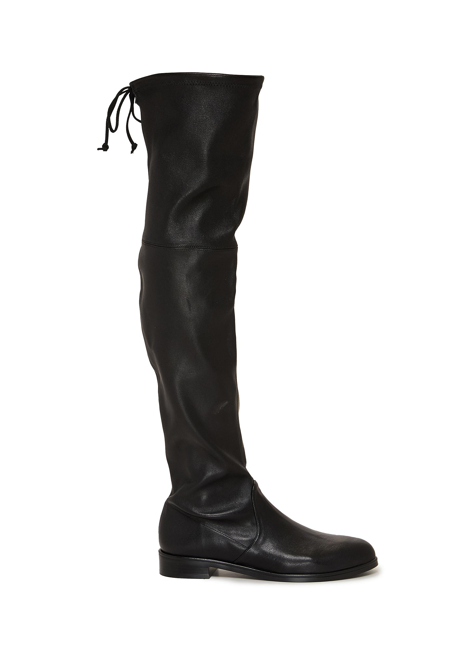 STUART WEITZMAN Lowland Bold Leather Over the Knee Boots Women