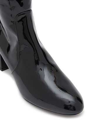 Detail View - Click To Enlarge - STUART WEITZMAN - Flareblock 60 Leather Ankle Boots