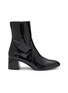 Main View - Click To Enlarge - STUART WEITZMAN - Flareblock 60 Leather Ankle Boots