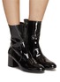 Figure View - Click To Enlarge - STUART WEITZMAN - Flareblock 60 Leather Ankle Boots