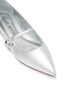 Detail View - Click To Enlarge - STUART WEITZMAN - SW Metallic Leather Mary Jane Flats