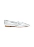 Main View - Click To Enlarge - STUART WEITZMAN - SW Metallic Leather Mary Jane Flats