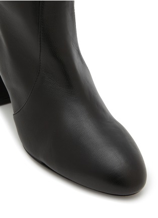 Detail View - Click To Enlarge - STUART WEITZMAN - Flareblock 85 Leather Slouchy Tall Boots