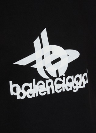  - BALENCIAGA - Layered Double Logo T-Shirt