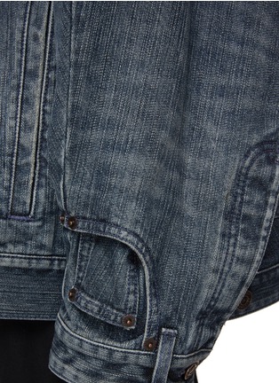 - BALENCIAGA - Oversized Jeans Patchwork Denim Jacket