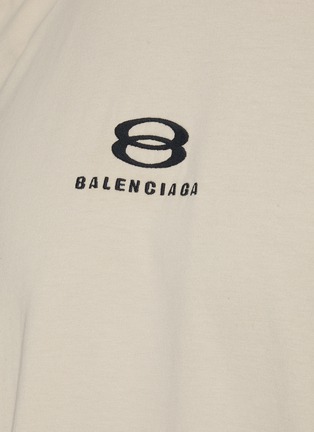 BALENCIAGA | Uneven Hem Logo T-Shirt | Men | Lane Crawford