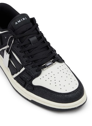 Detail View - Click To Enlarge - AMIRI - Crystal Skel Top Glitter Low Top Sneakers