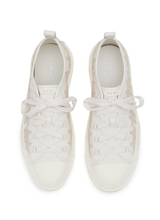 Detail View - Click To Enlarge - AMIRI - Glitter Stars Court Low Top Sneakers