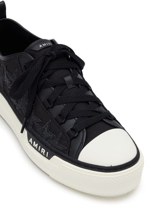 Detail View - Click To Enlarge - AMIRI - Glitter Stars Court Low Top Sneakers