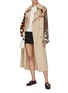 Figure View - Click To Enlarge - DRY CLEAN ONLY - Belted Silk Trench Coat