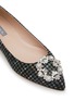 Detail View - Click To Enlarge - SJP BY SARAH JESSICA PARKER - Sonnet Crystal Buckle Skimmer Flats