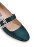 Detail View - Click To Enlarge - SJP BY SARAH JESSICA PARKER - Cosette Bis 50 Crystal Buckle Satin Mary Jane Heels