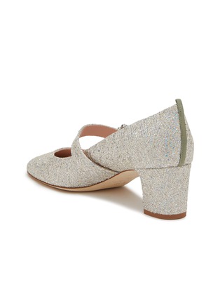  - SJP BY SARAH JESSICA PARKER - Cosette Bis 50 Crystal Buckle Glitter Mesh Mary Jane Heels