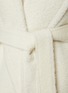  - SENTALER - Notch Lapel Bouclé Long Coat
