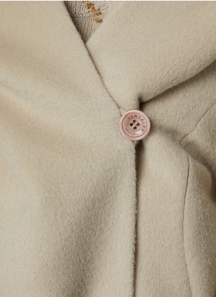  - SENTALER - Hooded Belted Wool Wrap Coat