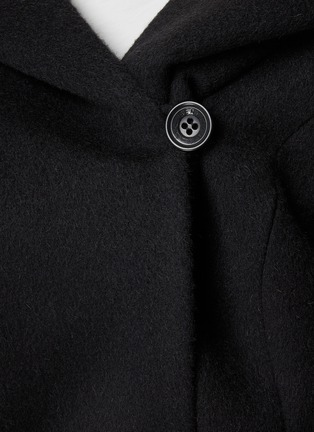  - SENTALER - Hooded Belted Wool Wrap Coat