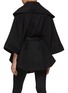 Back View - Click To Enlarge - SENTALER - Shawl Collar Belted Poncho