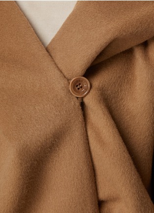  - SENTALER - Oversized Belted Hooded Poncho