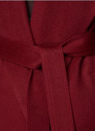  - SENTALER - Shawl Collar Belted Wrap Coat