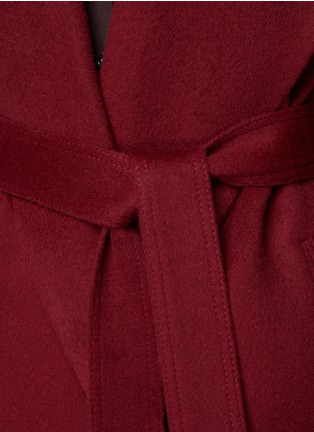  - SENTALER - Shawl Collar Belted Wrap Coat