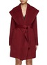 Main View - Click To Enlarge - SENTALER - Shawl Collar Belted Wrap Coat