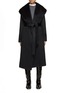 Main View - Click To Enlarge - SENTALER - Shawl Collar Long Suri Coat